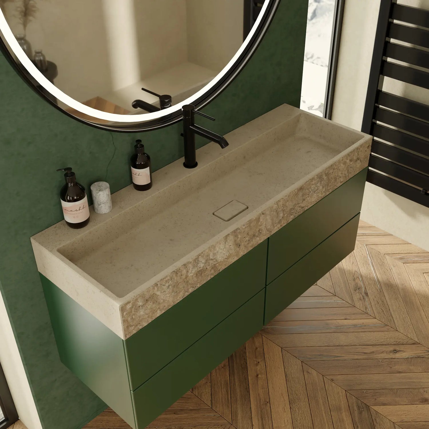 vasque-en-pierre-creme-120cm-aumar-finition-avant-brut-de-roche-salle-de-bain-beton-cire