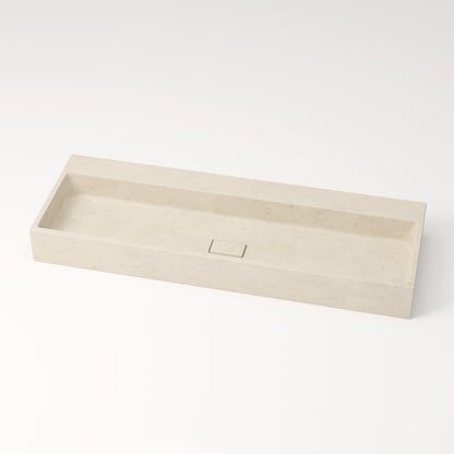 Vasque en pierre crème Moléanos 120 cm –  Aumar