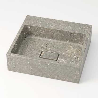 Vasque en marbre bleu gris de San Vicente 44 cm – Aumar