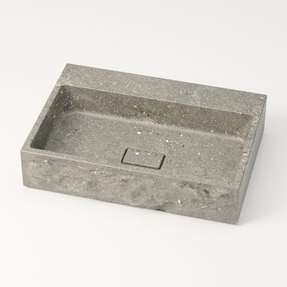 Vasque en marbre brute bleu gris de San Vicente 60 cm – Aumar