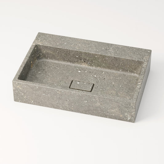 Vasque en marbre bleu gris de San Vicente 60 cm – Aumar