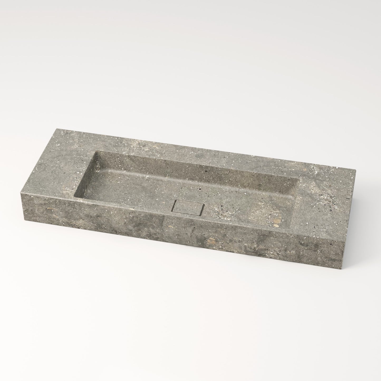 Vasque en marbre brute bleu gris de San Vicente 120 cm –  Léman