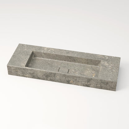 Vasque en marbre brute bleu gris de San Vicente 120 cm –  Léman