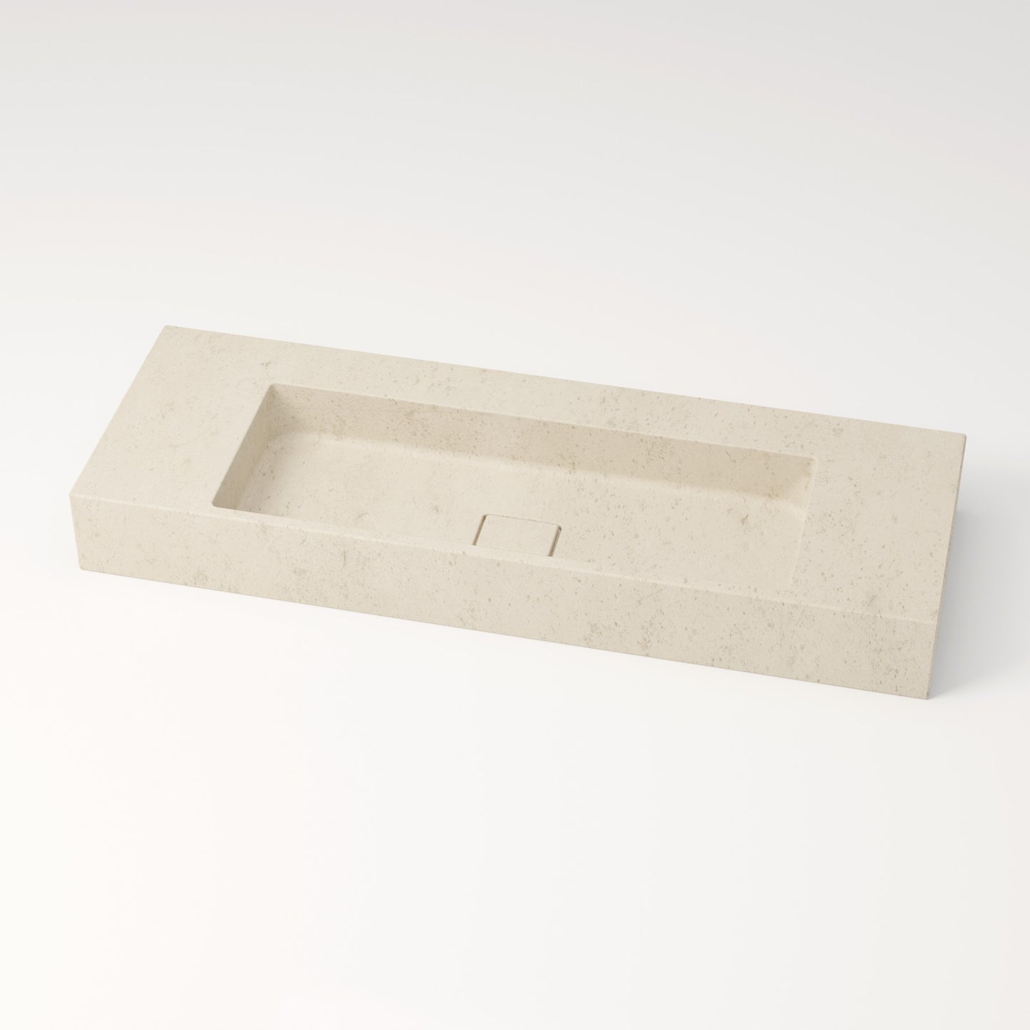 Vasque en pierre crème Moléanos 120 cm –  Léman