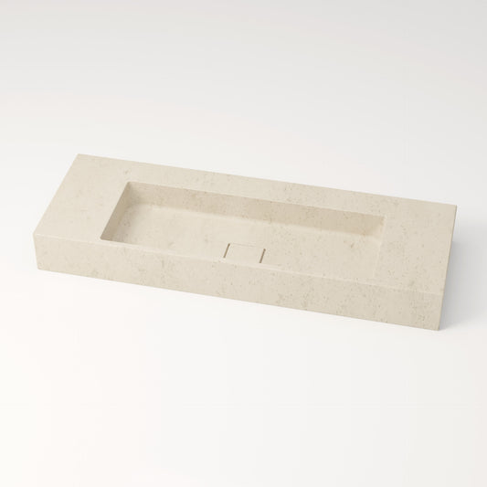 Vasque en pierre crème Moléanos 120 cm –  Léman