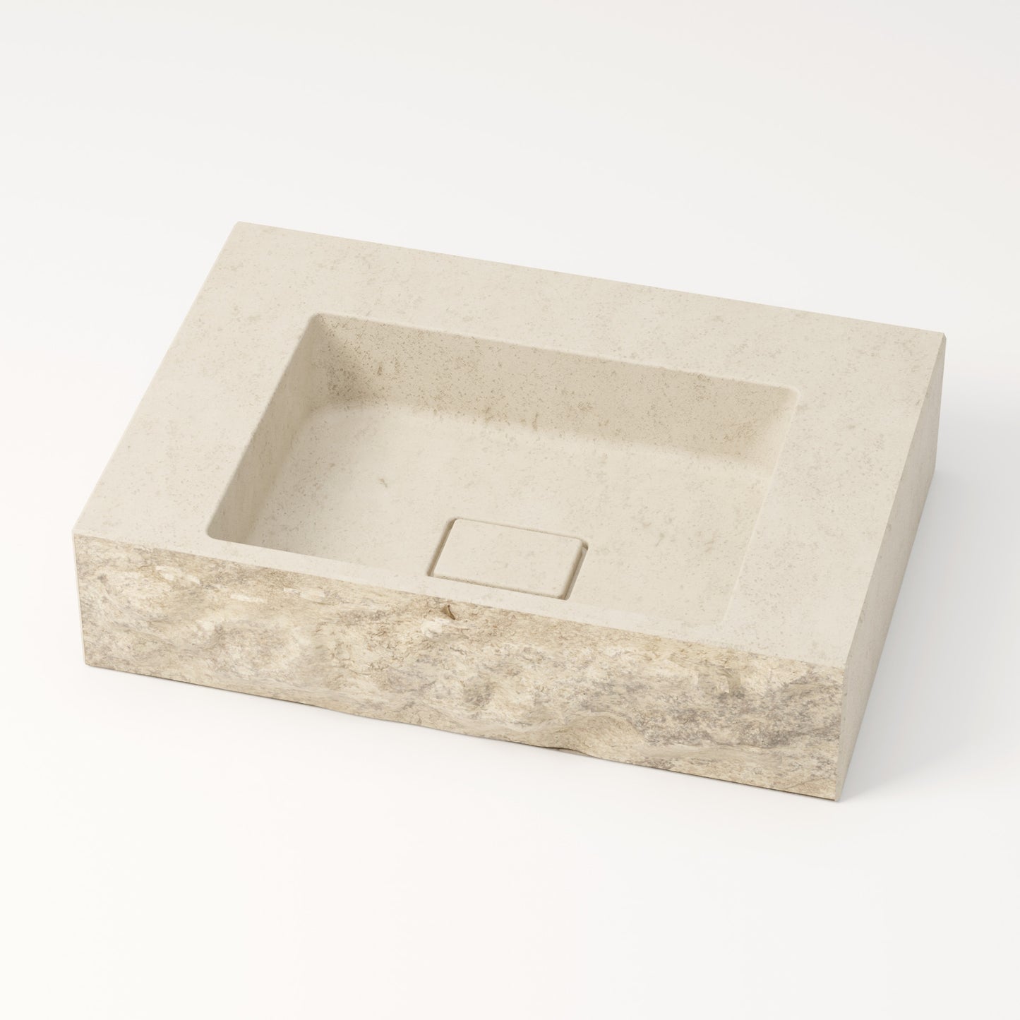 Vasque en pierre brute crème Moléanos 60 cm – Léman