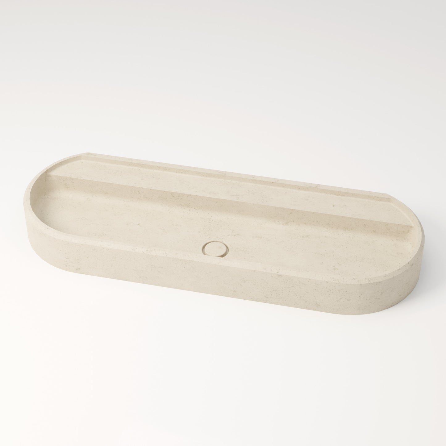 Vasque en pierre crème Moléanos 120 cm –  Salagou