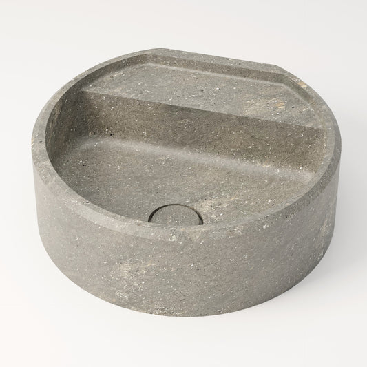Vasque en marbre bleu gris de San Vicente 44 cm – Salagou