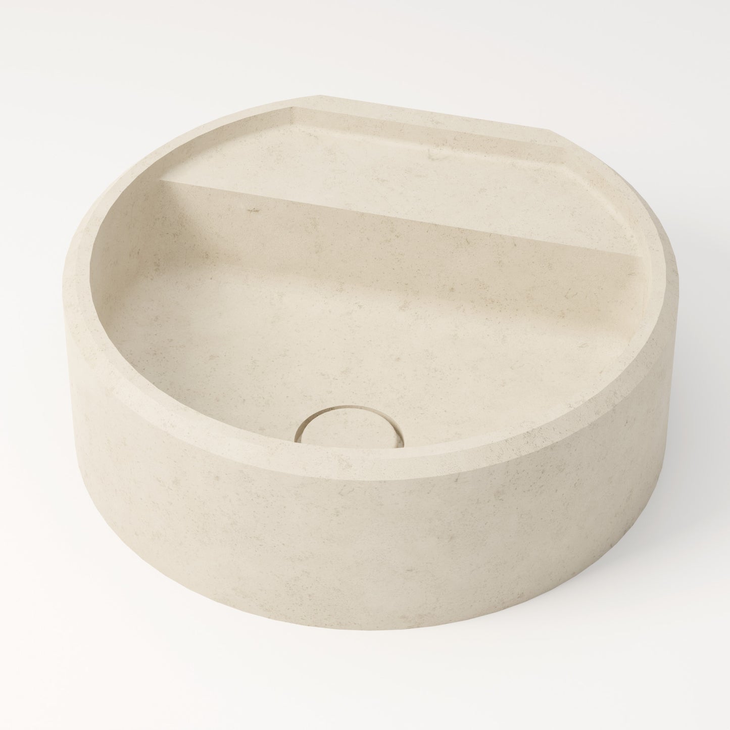 Vasque en pierre crème Moléanos 44 cm – Salagou