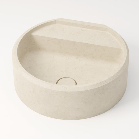 Vasque en pierre crème Moléanos 44 cm – Salagou