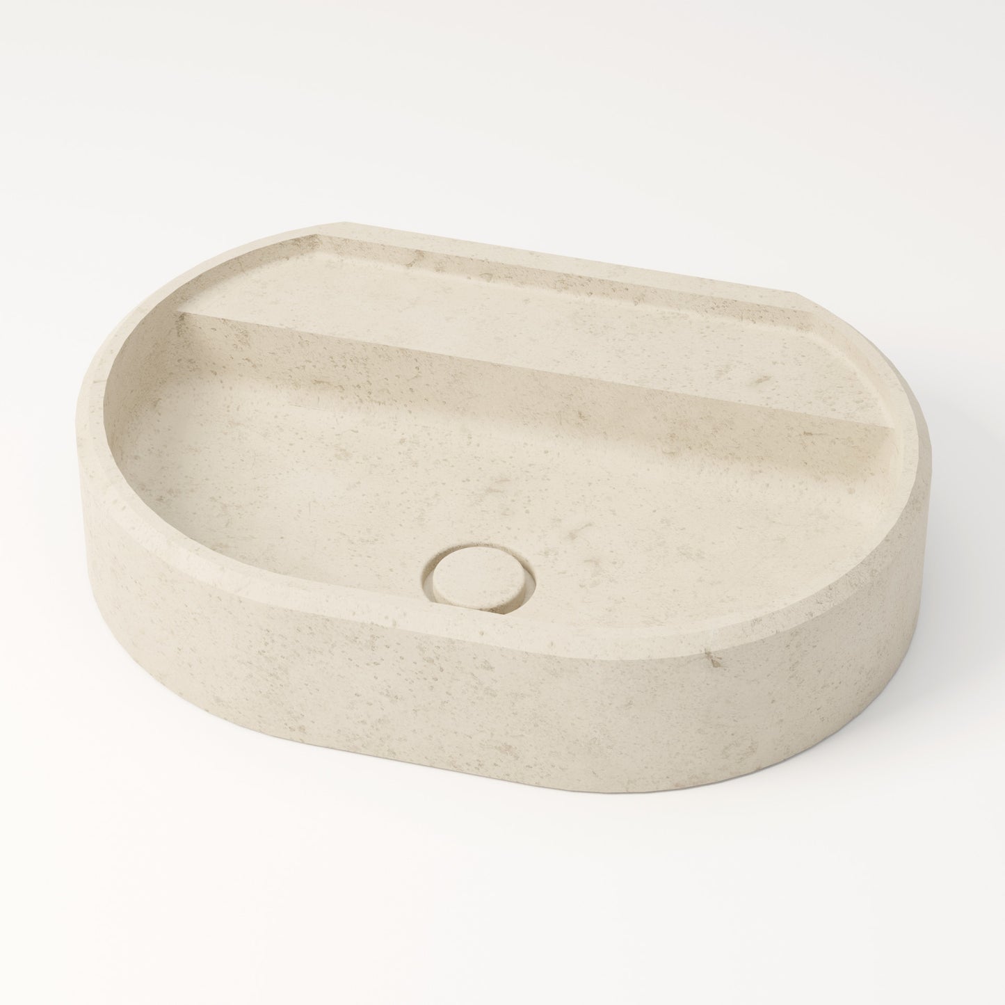 Vasque en pierre crème Moléanos 60 cm – Salagou