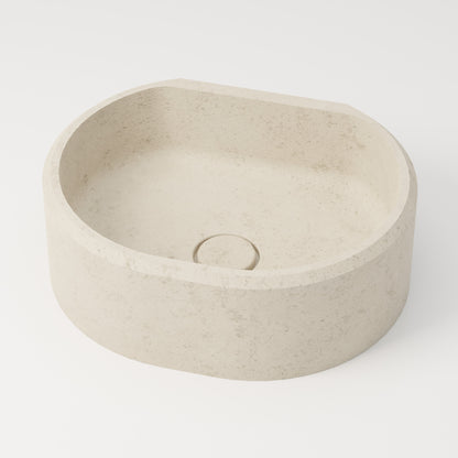 Vasque en pierre crème Moléanos 44 cm – Dourbie