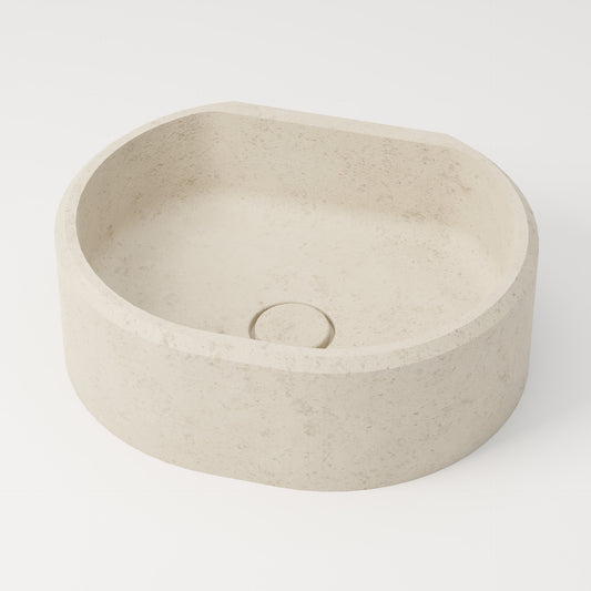 Vasque en pierre crème Moléanos 44 cm – Dourbie