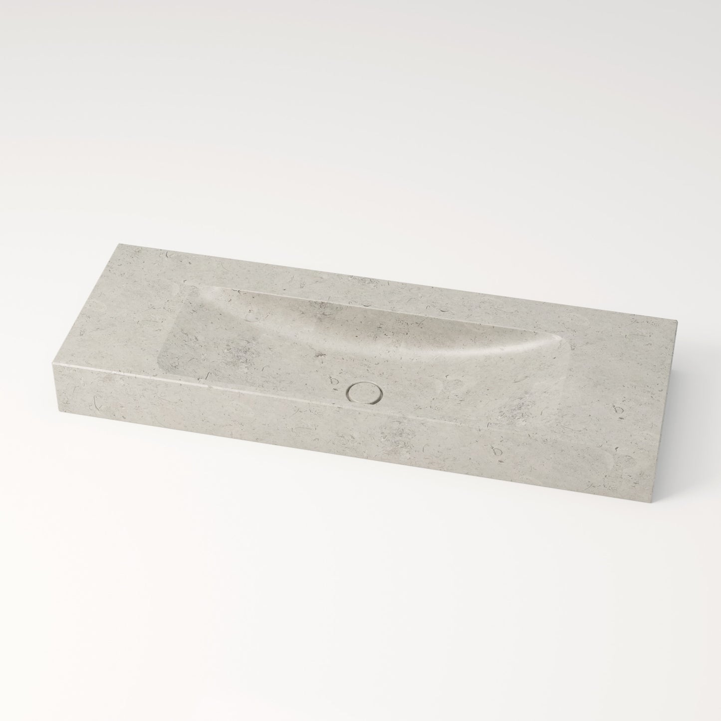 Vasque en pierre gris nuage Bleu de linière 120 cm –  Serre-Ponçon