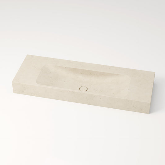 Vasque en pierre crème Moléanos 120 cm –  Serre-Ponçon