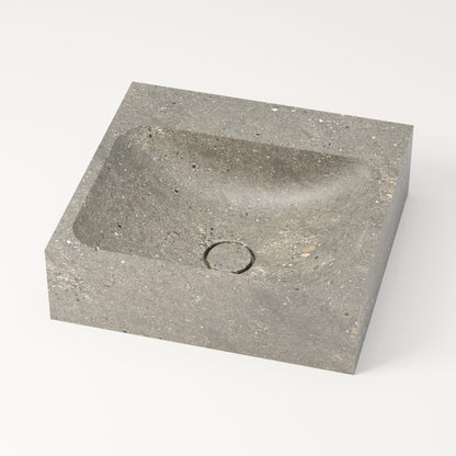 Vasque en marbre bleu gris de San Vicente 44 cm – Serre-Ponçon