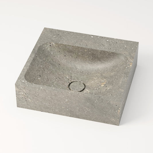 Vasque en marbre bleu gris de San Vicente 44 cm – Serre-Ponçon