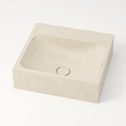 Vasque en pierre crème Moléanos 44 cm – Serre-Ponçon