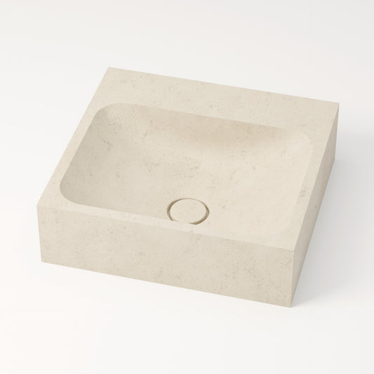 Vasque en pierre crème Moléanos 44 cm – Serre-Ponçon