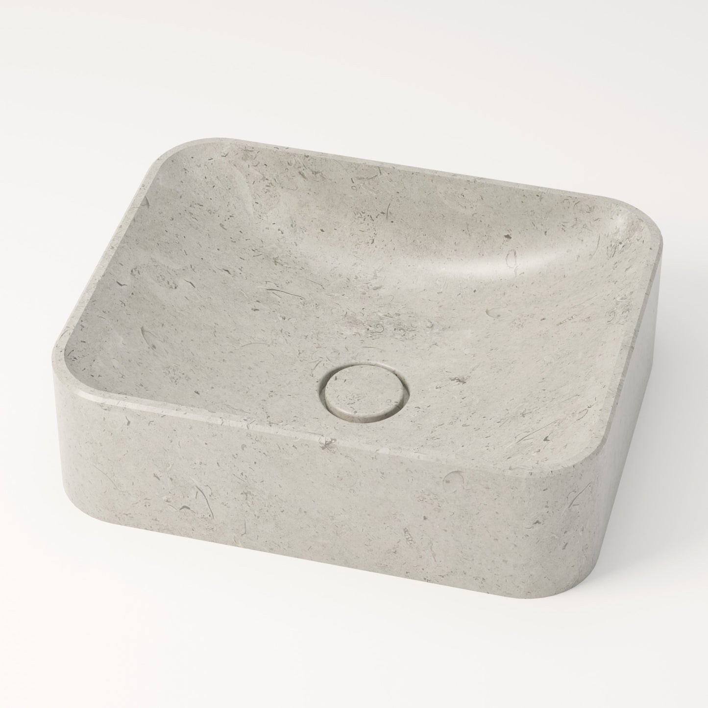 Vasque en pierre gris nuage Bleu de linière 44 cm – Ubaye