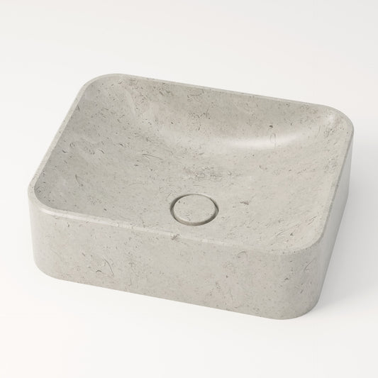 Vasque en pierre gris nuage Bleu de linière 44 cm – Ubaye