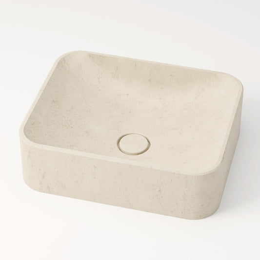Vasque en pierre crème Moléanos 44 cm – Ubaye