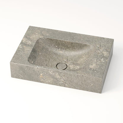 Vasque en marbre bleu gris de San Vicente 60 cm – Serre-Ponçon