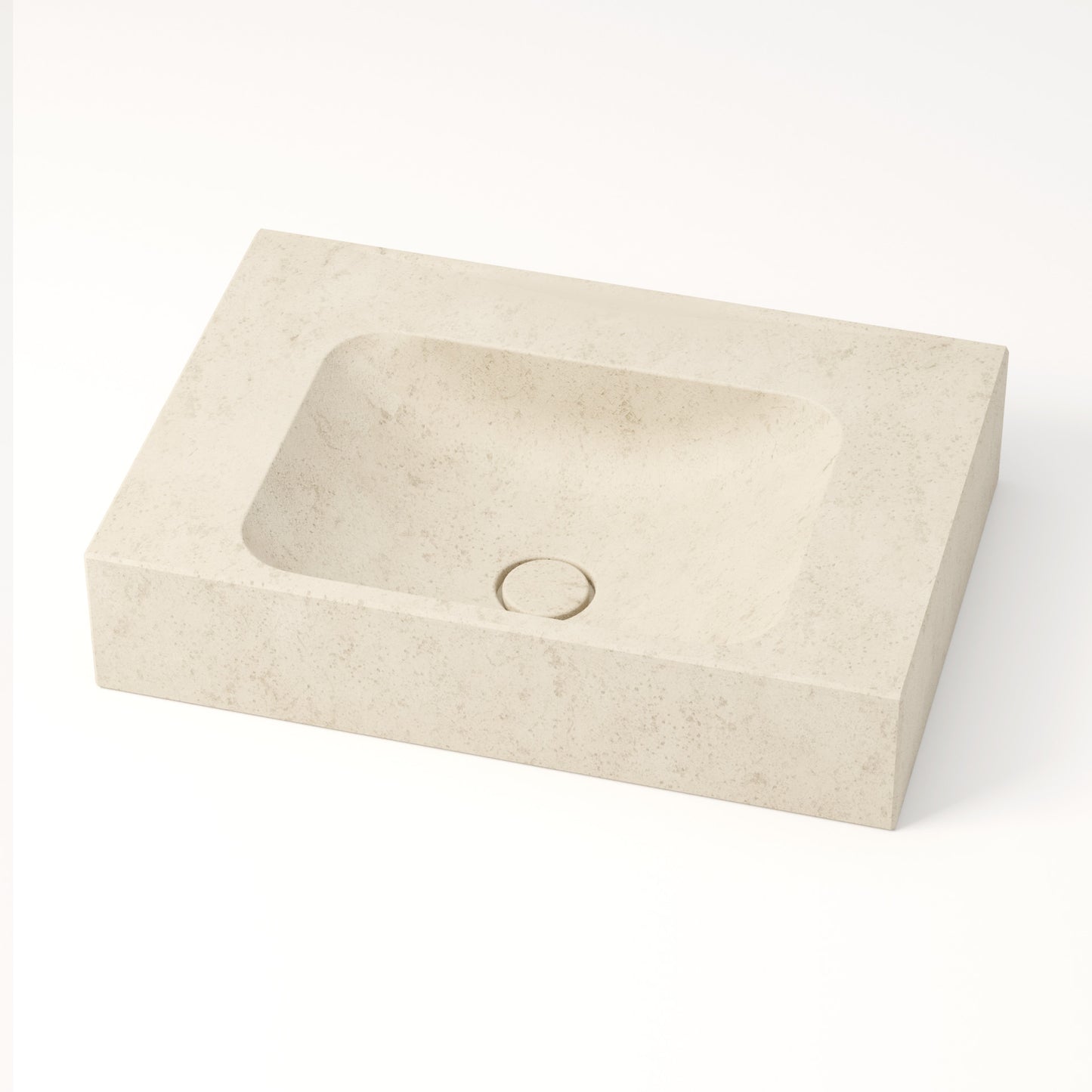Vasque en pierre crème Moléanos 60 cm – Serre-Ponçon