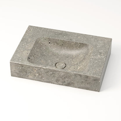 Vasque en marbre brute bleu gris de San Vicente 60 cm – Serre-Ponçon