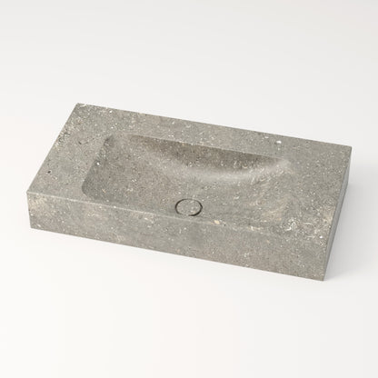 Vasque en marbre bleu gris de San Vicente 80 cm – Serre-Ponçon