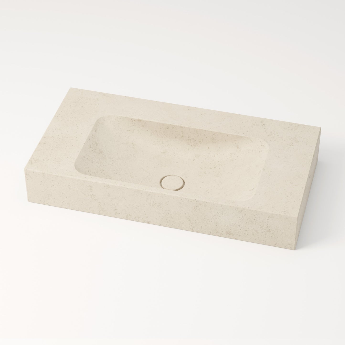Vasque en pierre crème Moléanos 80 cm – Serre-Ponçon