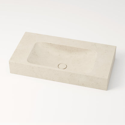 Vasque en pierre crème Moléanos 80 cm – Serre-Ponçon